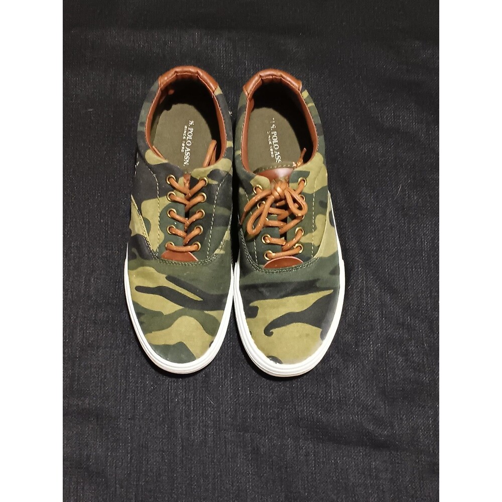 Olive camouflage US polo Assn shoes